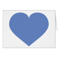 Baby Blue Heart - blank inside