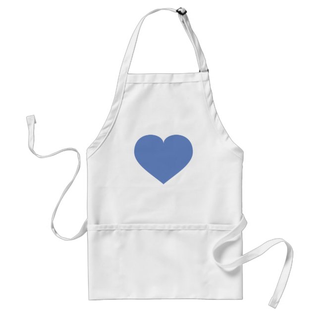 Baby blue heart standard apron (Front)