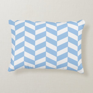 Baby Blue Herringbone Decorative Cushion