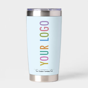 Baby Blue Insulated Tumbler Company Logo Branded