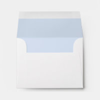 Baby Blue interior Return Address Envelope