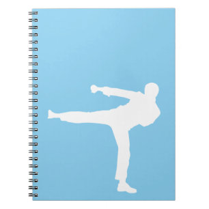 Baby Blue Karate Notebook