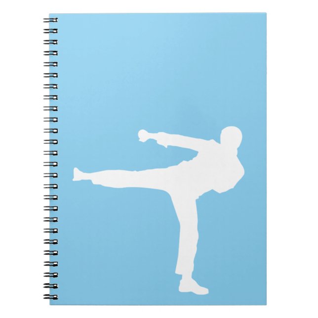 Baby Blue Karate Notebook (Front)