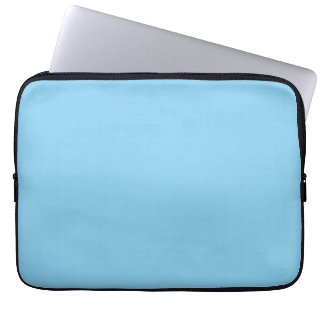 Baby Blue, Light Blue, solid, plain Blue,  Laptop Sleeve (Front)
