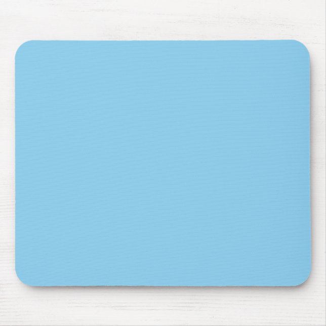 Baby Blue, Light Blue, solid, plain Blue,  Mouse Pad (Front)