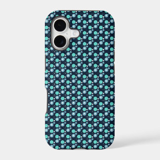 Baby Blue Mint Polka Dots Pattern iPhone Case