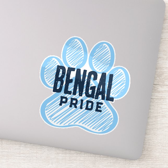 Baby Blue & Navy Pawprint Pride (Detail)