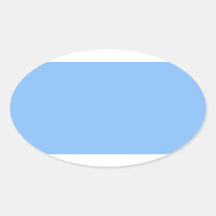 Baby Blue Oval Sticker