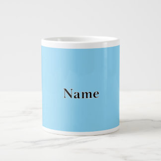 Baby Blue Personalise With Name  Large Coffee Mug