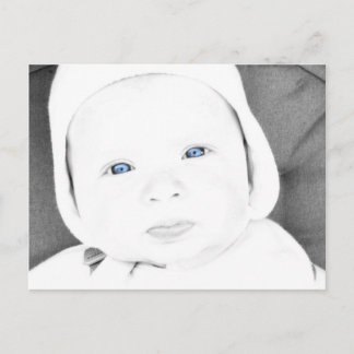 Baby Blue Postcard