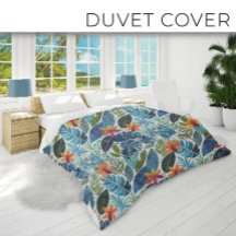 Baby blue pretty painted tropical