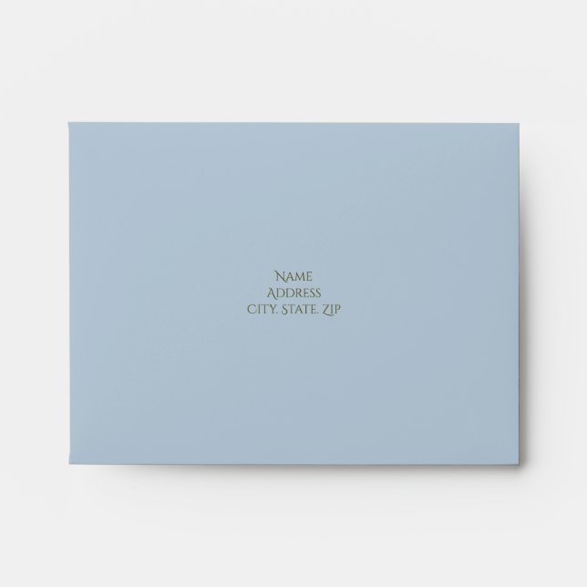 Baby Blue RSVP Envelope (Front)
