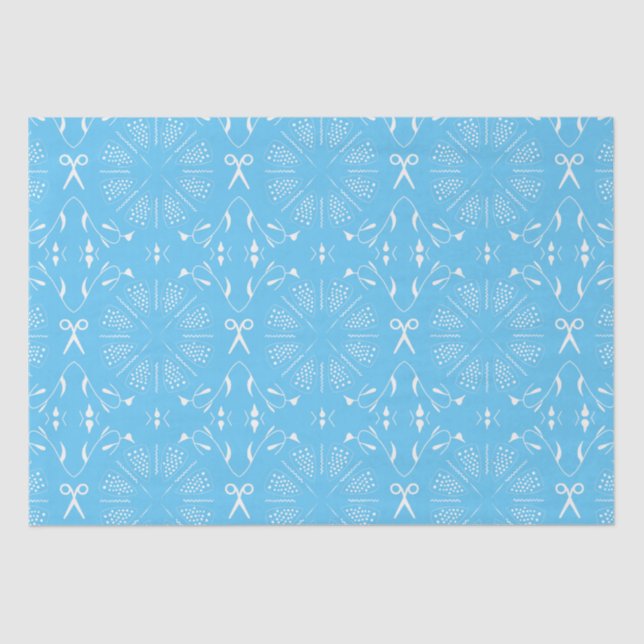 Baby Blue Sewing  Tissue Paper (Front)