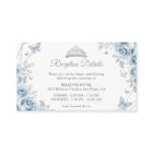Baby Blue Silver Floral Quinceanera  Details