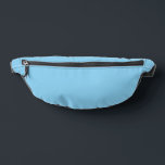 Baby Blue Sky Solid Colour Bum Bags<br><div class="desc">Fanny Pack Storage Bag print cut sew style and casual fun fashion statement accessory printed with Baby Blue Sky Solid Colour graphic art design illustration and select products collection by TheFabricSeal print on demand shop at Zazzle.com #ZazzleMade https://www.zazzle.com/store/thefabricseal TheFabricSeal©️Original. Baby blue is a lighter blue hue tone plus a bit...</div>