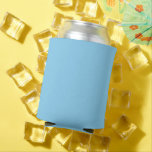 Baby Blue Sky Solid Colour Can Cooler<br><div class="desc">Can Cooler Koozie Sleeve printed with Baby Blue Sky Solid Colour graphic art design illustration and select products collection by TheFabricSeal print on demand shop at Zazzle.com #ZazzleMade https://www.zazzle.com/store/thefabricseal TheFabricSeal©️Original. Baby blue is a lighter blue hue tone plus a bit of white. It's actually a gradient. It's a pastel blue....</div>