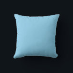 Baby Blue Sky Solid Colour Cushion<br><div class="desc">Square Throw Pillow decorative stylish home furnishing decor accessory printed with Baby Blue Sky Solid Colour graphic art design illustration and select products collection by TheFabricSeal print on demand shop at Zazzle.com #ZazzleMade https://www.zazzle.com/store/thefabricseal TheFabricSeal©️Original. Baby blue is a lighter blue hue tone plus a bit of white. It's actually a...</div>