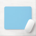 Baby Blue Sky Solid Colour Mouse Pad<br><div class="desc">Classic Mouse Pad, retro old school flat style mousepad, home office, work station and electronic accessory printed with Baby Blue Sky Solid Colour graphic art design illustration and select products collection by TheFabricSeal print on demand shop at Zazzle.com #ZazzleMade https://www.zazzle.com/store/thefabricseal TheFabricSeal©️Original. Baby blue is a lighter blue hue tone plus...</div>