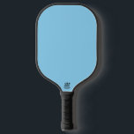 Baby Blue Sky Solid Colour Pickleball Paddle<br><div class="desc">Pickleball Paddle printed with Baby Blue Sky Solid Colour graphic art design illustration and select products collection by TheFabricSeal print on demand shop at Zazzle.com #ZazzleMade https://www.zazzle.com/store/thefabricseal TheFabricSeal©️Original. Baby blue is a lighter blue hue tone plus a bit of white. It's actually a gradient. It's a pastel blue. Traditionally used...</div>