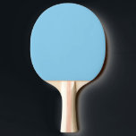 Baby Blue Sky Solid Colour Ping Pong Paddle<br><div class="desc">Ping Pong Paddle for table tennis game day play printed with Baby Blue Sky Solid Colour graphic art design illustration and select products collection by TheFabricSeal print on demand shop at Zazzle.com #ZazzleMade https://www.zazzle.com/store/thefabricseal TheFabricSeal©️Original. Baby blue is a lighter blue hue tone plus a bit of white. It's actually a...</div>