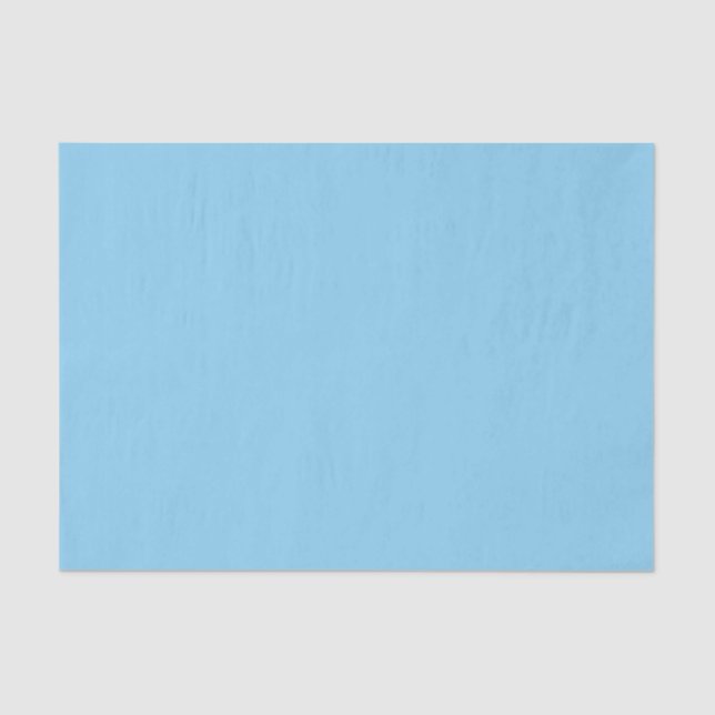 Baby Blue Sky Solid Colour Tissue Paper (Front)