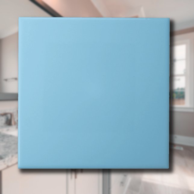 Baby Blue Solid Colour | Classic | Elegant Ceramic Tile (Creator Uploaded)