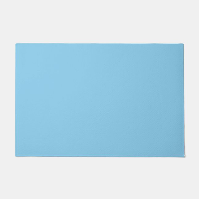 Baby blue  (solid colour) doormat (Front)