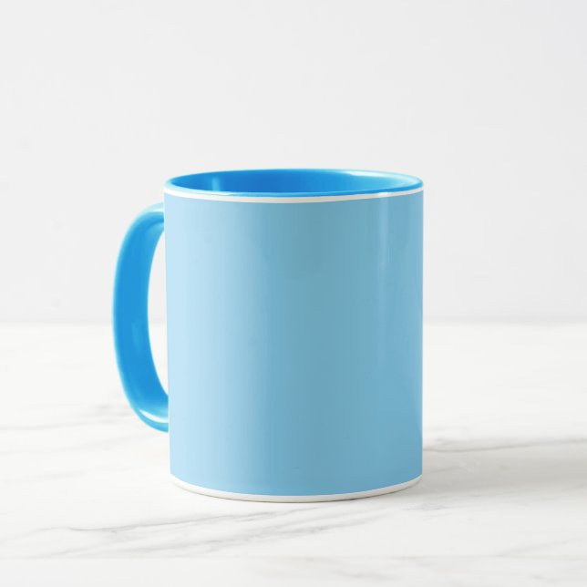 Baby blue  (solid colour) mug (Front Left)