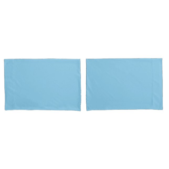Baby blue  (solid colour) pillowcase (Front-Set)