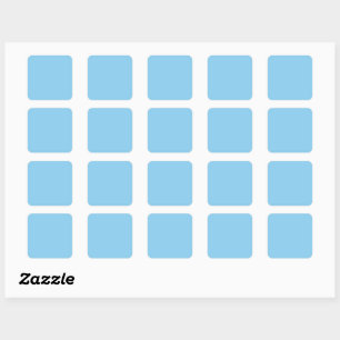 Baby blue  (solid colour) square sticker