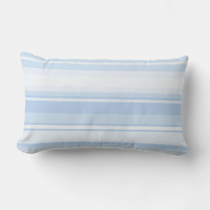 Baby blue stripes lumbar cushion