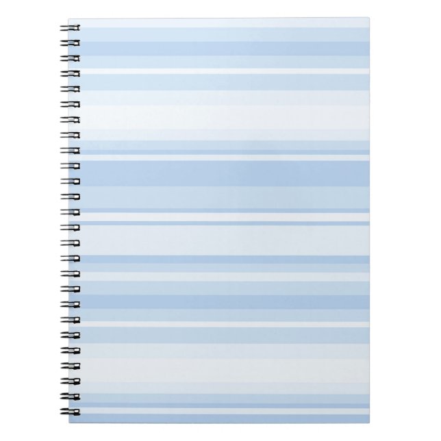 Baby blue stripes notebook (Front)