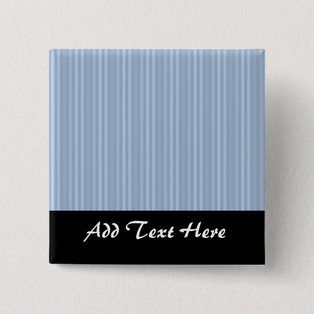 Baby Blue Stripes Pattern Vertical Stripes 15 Cm Square Badge (Front)