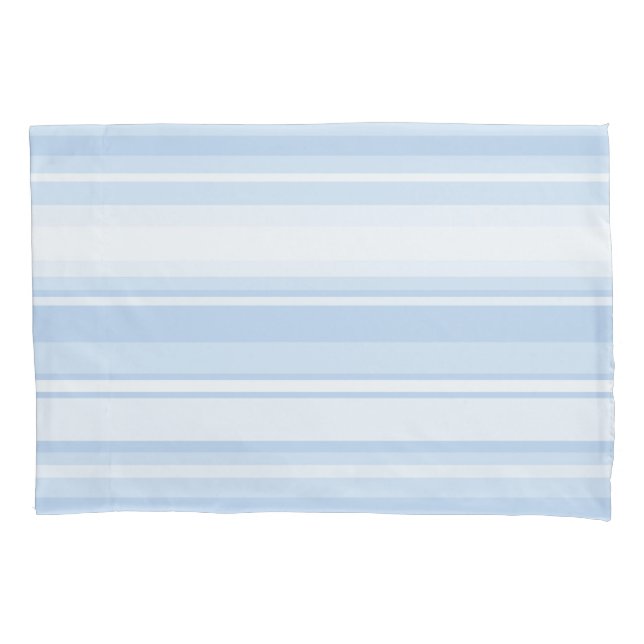 Baby blue stripes pillowcase (Front)