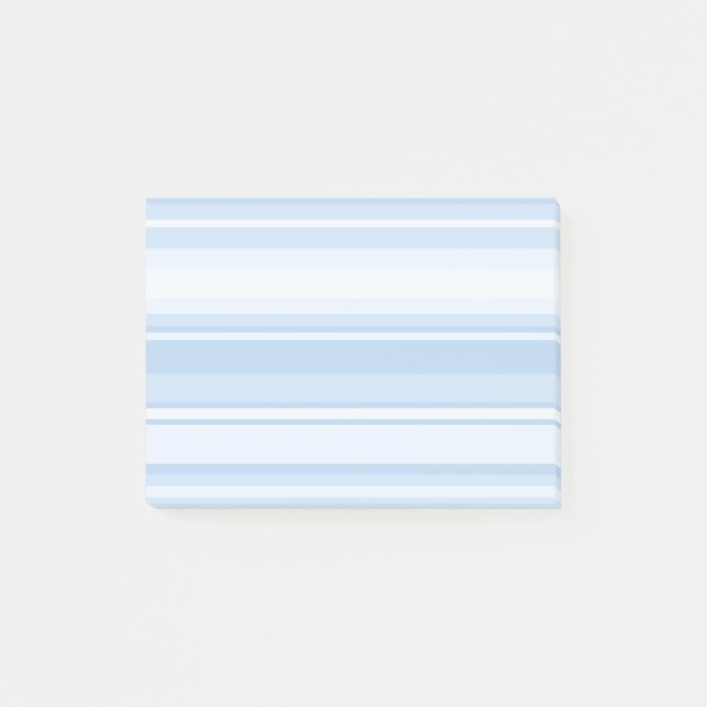 Baby blue stripes post-it notes (Front)