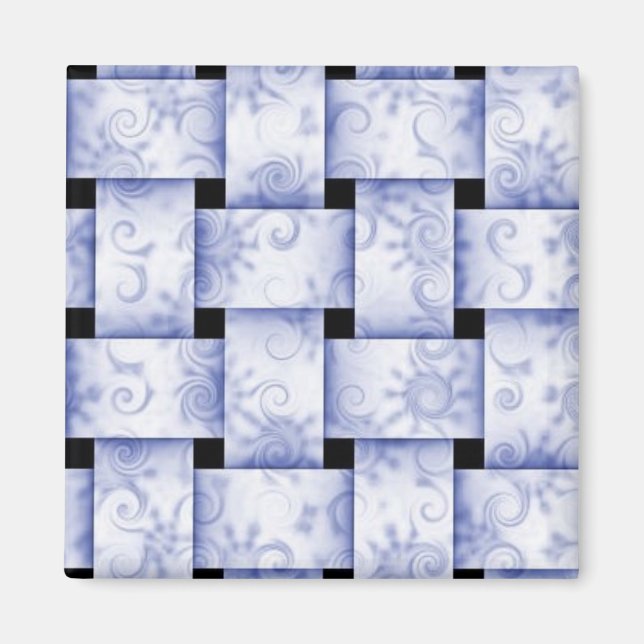 baby blue weave magnet (Front)