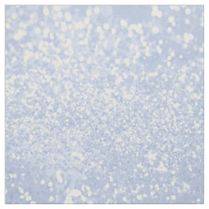 Baby blue white elegant faux glitter pattern fabric