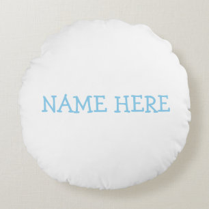 Baby Blue & White Sheep Throw Pillow
