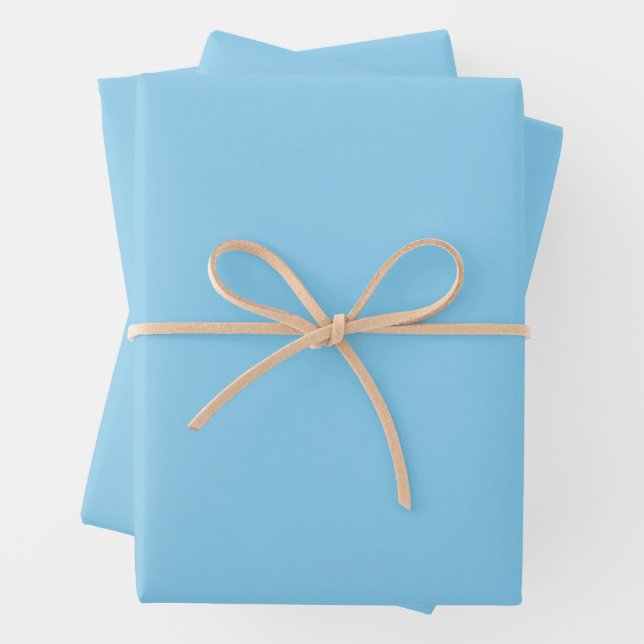Baby Blue Wrapping Paper Sheet (In situ)