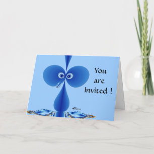 Baby Bo oby Bird Blue Birthday Card