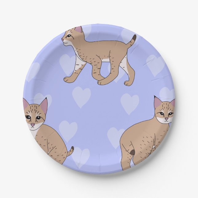 Baby Bobcats Paper Plate (Front)