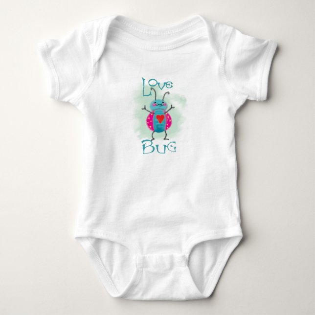 Baby Body Suit Love Bug Bodysuit (Front)
