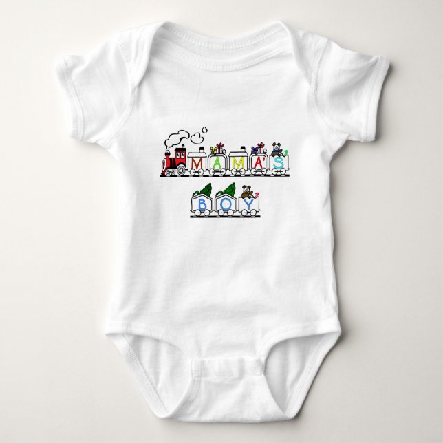 Baby Body Suit: Mama's Boy Bodysuit (Front)