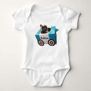 Baby Body Suit- Police Car Bunny Cute Baby Bodysuit
