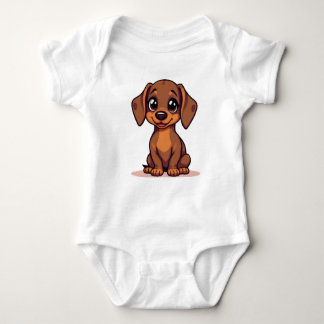 Baby body suits with cute Sausage dog Baby Bodysuit