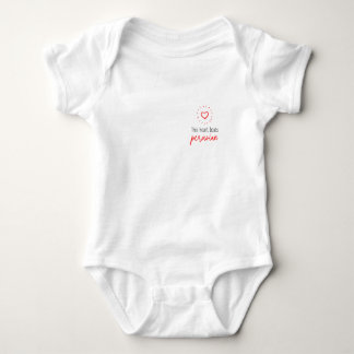 Baby body: This heart beats peruvian Baby Bodysuit