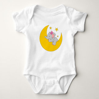 baby body with cute cartoon elephant baby bodysuit