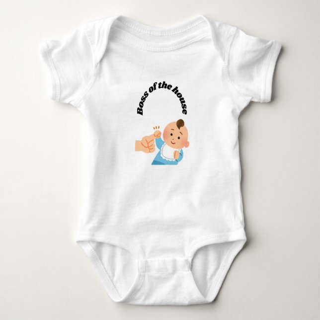 Baby Bodysuit – Boss of the House (Front)