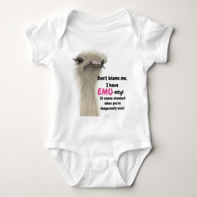 Baby bodysuit by EMU Logic (Front)