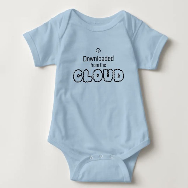 Baby bodysuit "Downloaded from the Cloud" (Creator Uploaded)